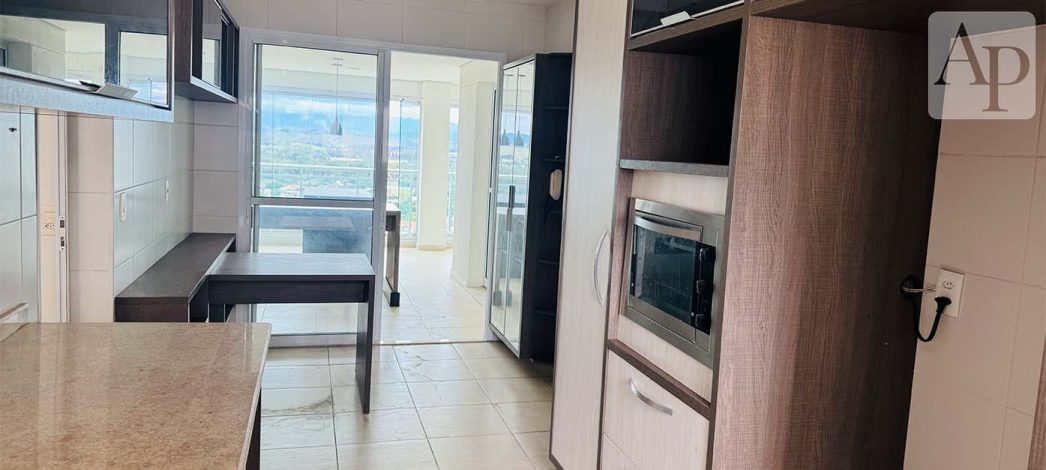 Área de cozinha no apartamento 3 suítes Jd. das Colinas
